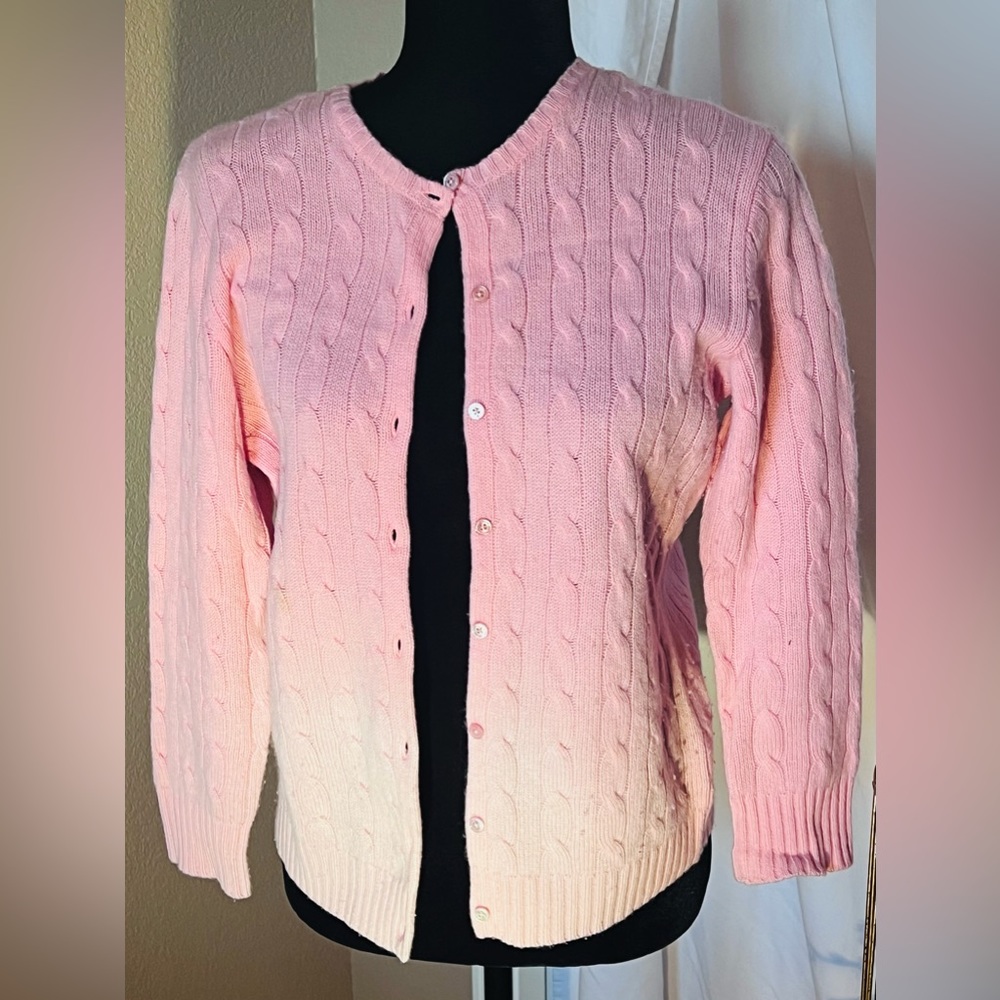 Ralph Lauren Cardigan Pink, size Lrge